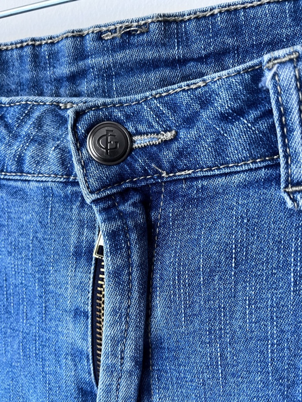 Vintage Field Gear Women’s Denim Blue Cropped Cuffed Jeans Sz 12 - Picture 4 of 10
